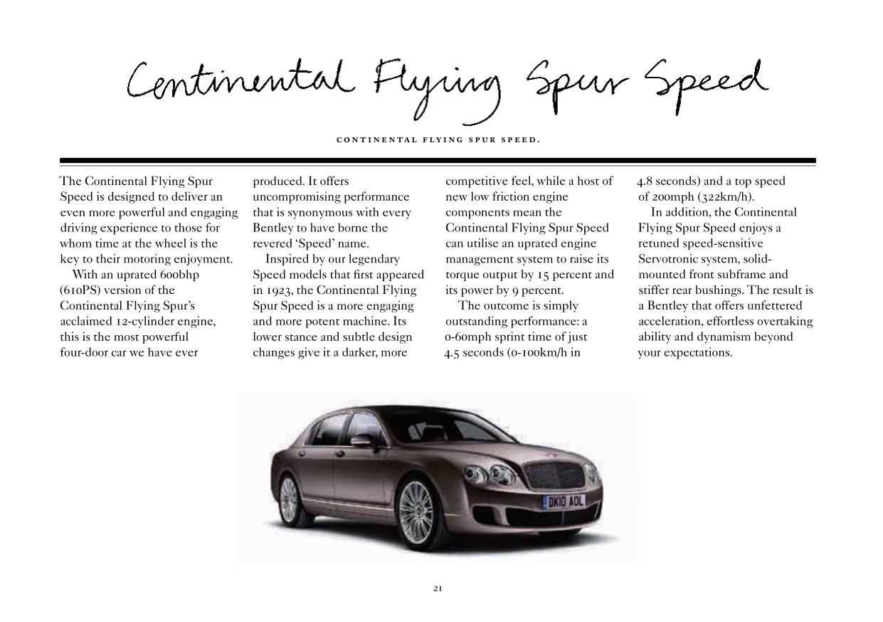 2012 Bentley Continental Flying Spur Brochure Page 33